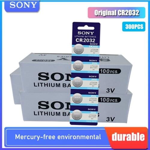 300PCS SONY Original cr2025 Button Cell Batteries cr2025 3V Lithium Coin Battery For Watch Calculator Weight Scale