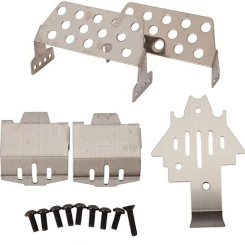 RC Car TRX4 TRX-4 Bumper Chassis Armor Protection Skid Plate for Traxxass 82056-4 Defender Option Upgrade Parts