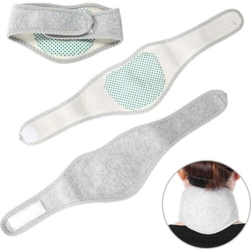 Adjustable Selfheating Neck Band Relieve Muscle Pain Stiff Warm Cervical Vertebra Protection Belt Support Elderly Pregnant Women