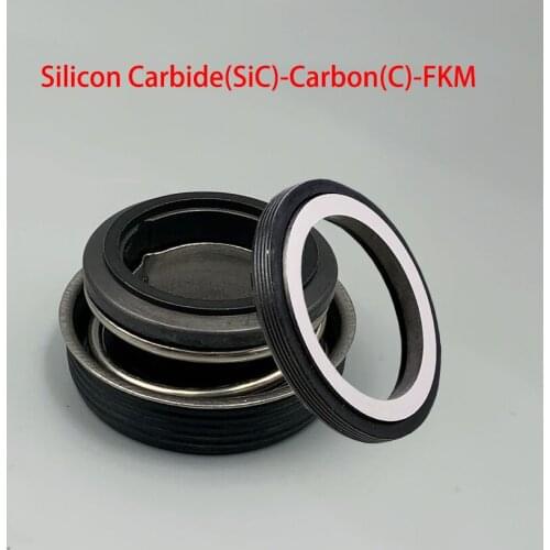 SB-25 SB-28 SB-30 Silicon Carbide(SIC)-Carbon-FKM Water Pump Single Coil Spring End Bellows Shaft Mechanical Seal