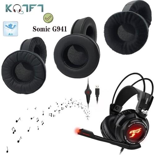 KQTFT Protein skin Velvet Replacement EarPads for Somic G941 Headphones Ear Pads Parts Earmuff Cover Cushion Cups
