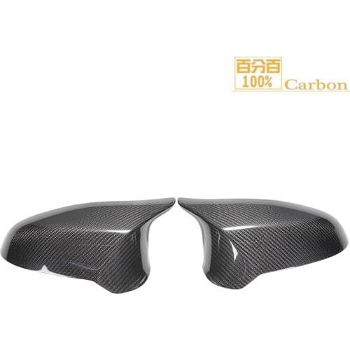 Dry Carbon Fiber Car Side Rearview Mirror Cover Sticker For M4 F82 RHD ONLY