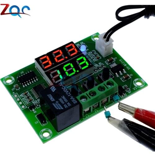 XH-W1219 DC 12V Dual LED Digital Display Thermostat Temperature Controller Regulator Switch Control Relay NTC Sensor Module
