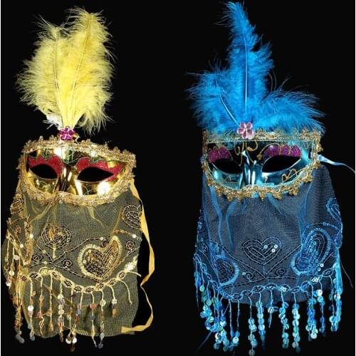 Indian dance belly dance Princess veil dance party performance props Costume Dance Mask
