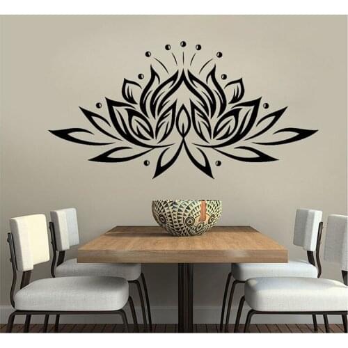Room Decoration Poster Sticker Lotus Wall Sticker Artist Home Decoration Room Yoga Vinyl Sticker Wall Decor Bedroom