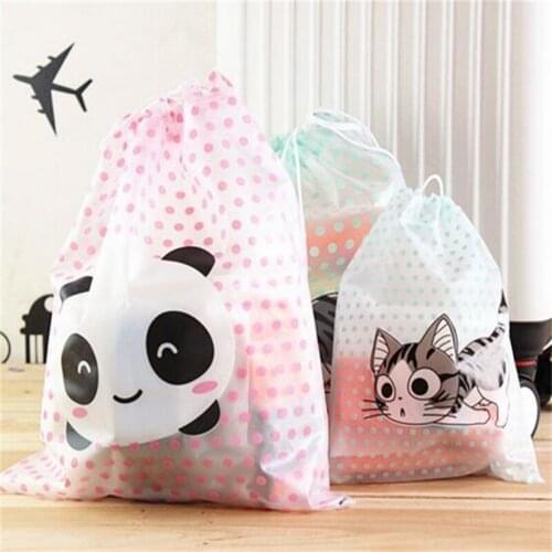 38*31CM PVC Waterproof String Bag Cartoon Outdoor Travel Bag Multifunction Storage Bag Multipurpose Organization Bag