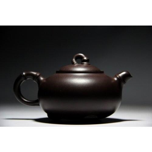 Yixing are recommended by means safe xin-ming Chen handmade bamboo ceramic tea-pot travel tea set gift customization