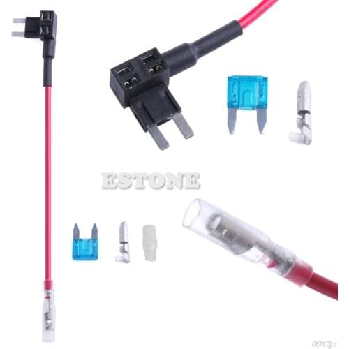 1set Micro Mini Blade ATM Fuse Adapter Dual Circuit Adapter Holder For Car Car Maintian