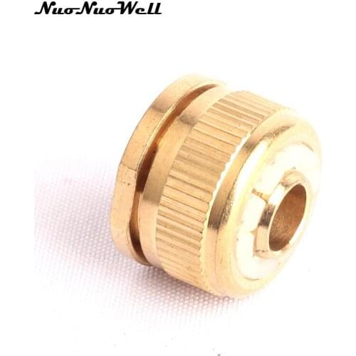 1pcs NuoNuoWell 1/2" Brass Quick Connector for Garden Micro Irrigation Watering Hose Pipe Fitting Tap Water Gun Adapter Coupling