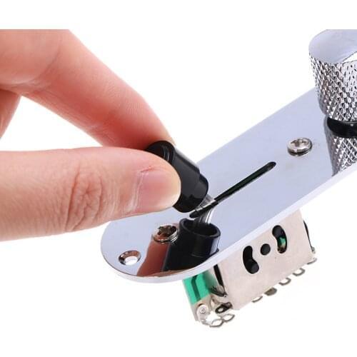 1Pc High Quality Chrome Tele Telecaster Guitar Parts 3 Way Wired Loaded Prewired Control Plate Harness Switch Knobs