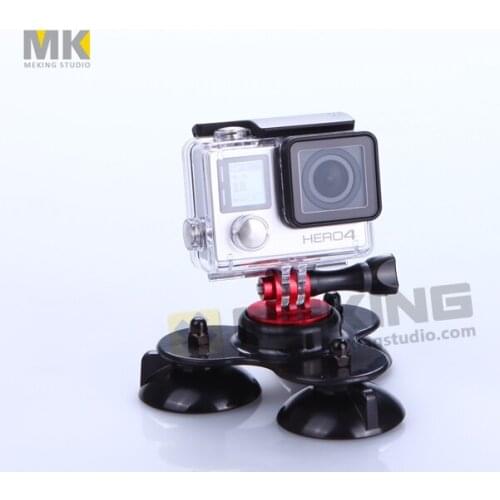 2014 New Arrival Gopro Accessories Removable Low Angle Gopro Sucker Cups Suction +Screw for GoPro Hero 4 3+ 3 2 1