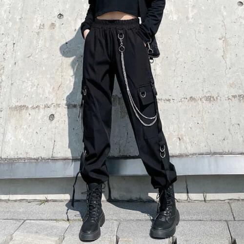 2021 Spring Summer New Wide Leg Pants Womens Korean Casual High Waist Harajuku Gothic Trousers Women Streetwear Sweatpants Boho