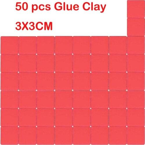 50 pcs Glue Clay tool Diamond Painting accessories 3*3cm nouveaute Point sticking Round square drill pen Storage box Label paper
