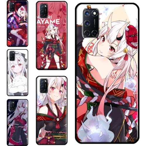 Nakiri Ayame Hololive Anime Case For OPPO A52 A72 A92 A83 A91 A93 A15 A3S A5S A1K F7 Reno2 Z A31 A53 A5 A9 2020 Cover