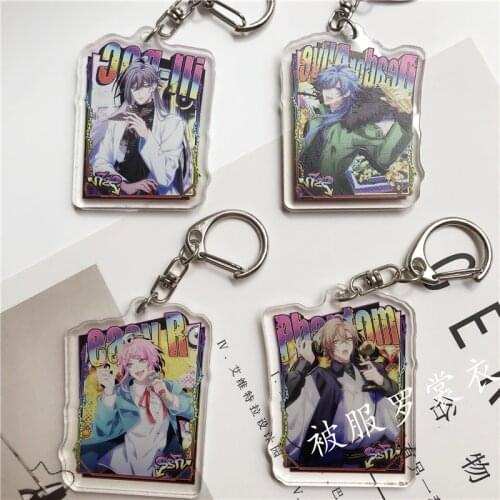 Anime Hypnosis Microphone Division Rap Battle Jiro Yamada Arisugawa Dice Cartoon Acrylic Keyring Toy Keychain Pendant 6cm