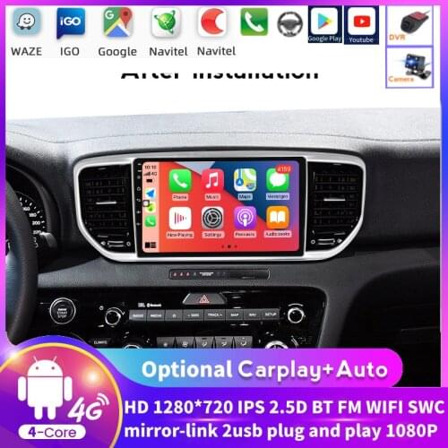 1280X720 HD Android System Car Radio Multimedia Player For KIA Sportage 4 2018 2019 Auto Stereo Navigation GPS Floating Window