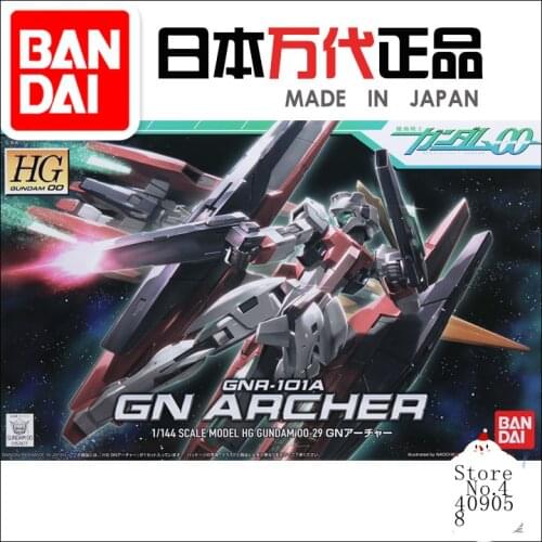 Bandai 57477 00 HG 29 1/144 Gundam GNR-101A GN Archer Rapid Supporter Assembly Kits Action Figure Model