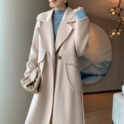 BARESKIY Women's Coats With A Belt