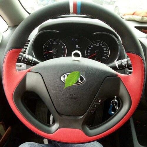Steering wheel cover For Kia Sorento hand-sewn high-grade suede leather steering wheel cover auto supplies Auto parts