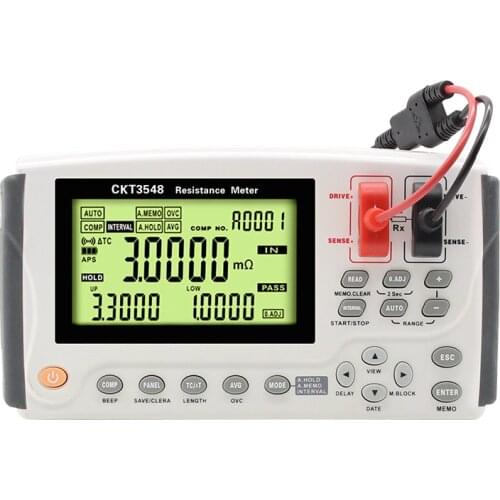 CKT3548 Handheld DC Resistance Tester Ohmmeter Measuring Instrument
