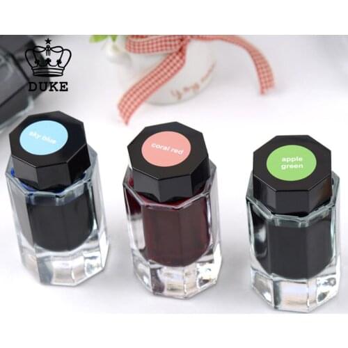 Oramile Quality Duke Colour Ink ,9 Colors , Non Carbon Ink, Fountain Pen, Writting Ink 30ml/bottle