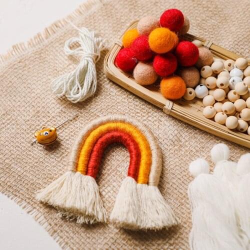 Baby Rattle DIY Mobile Crib Holder Rattles Bed Bell Material Package Toy Pregnant Mom Handmade Toys Infant Room Decoration Gift