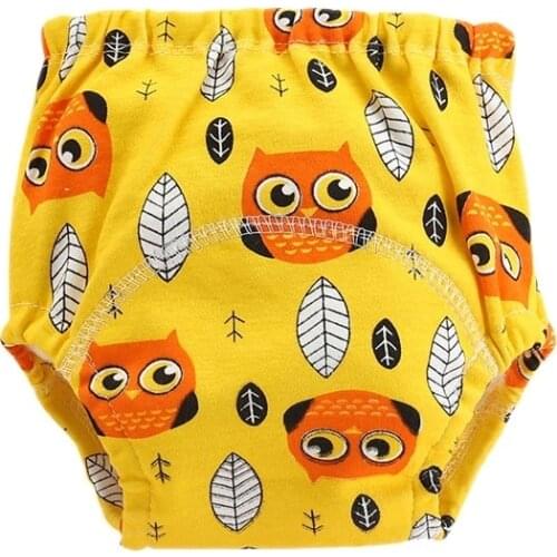 Baby Cotton Training Pants Panties Waterproof Cloth Diapers Reusable Toolder Nappies Underwear