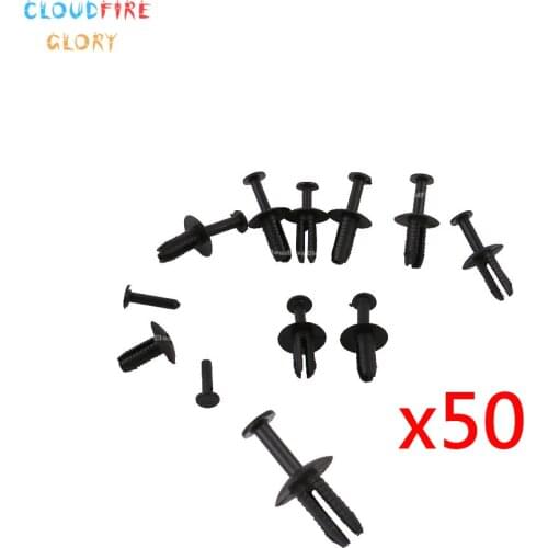 CloudFireGlory N90359101 x50 Bumper Rivet Mounting Push Clip For VW Beetle Golf Jetta Passat CC