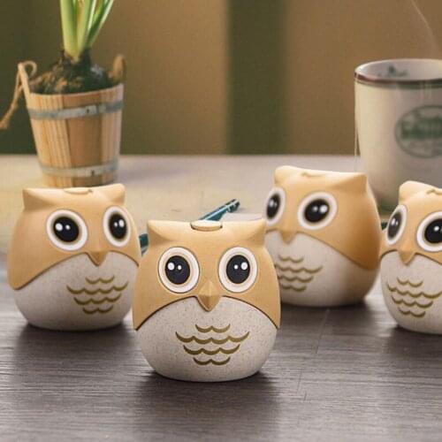 Toothpick Box Homestay Decoration Convenient Spice Box Home Owl Cartoon Toothpick Holder Box Barrel For Toothpicks #K