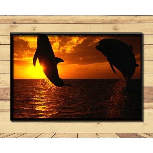 Orca Ferocious Marine Animal (25) Wall Posters Prints Silk Art Painting For Home Wall Bedroom Decor