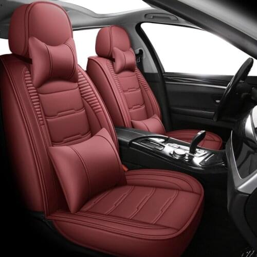 ZHOUSHENGLEE leather car seat covers for lada 2114 granta xray vesta sw cross kalina kalina accessories covers for vehicle seats