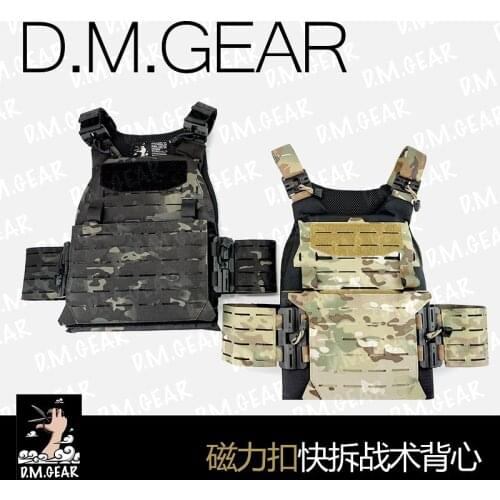 Outdoor Quick Fisassembly Magnetic Tactical Vest Laser Cutting MOLLE Module Training Vest Combat Vest