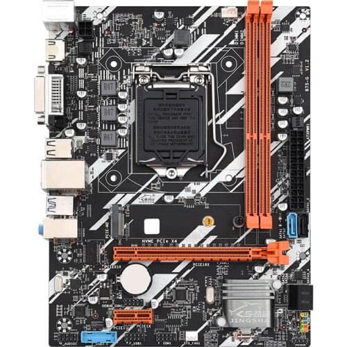 JINGSHA B75-G Motherboard Desktopi3 i5 i7 CPU LGA1155 SupportSSD M.2 NVME WIFI Memory DDR3 Board with Display Input VGA HDMI DVI