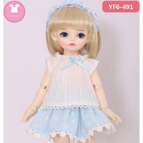 BJD SD Doll Clothes 1/6 kimi Sweet and Lovely Dress For YOSD Girl Body YF6 to 20 Doll Outfit Accessories OUENEIFS