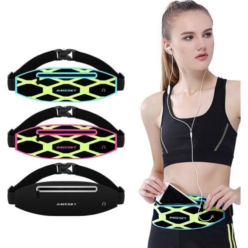 Haissky Sports Running Waist Bag for iPhone 12 Pro Max Outdoor Gym Belt Bags for Samsung S21 S20 A71 Note 20 Ultra Fanny Pack