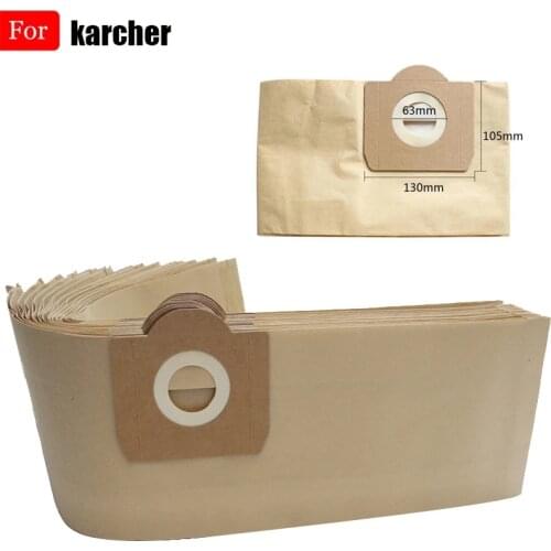 Dust Bags For Karcher MV3 WD3 WD3200 WD3300 A2204 A2656 WD3.500P SE4001 SE4002 Vacuum Cleaner Parts For Rowenta RB88 RU100 RU101