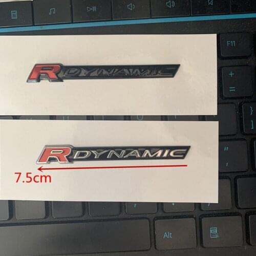 RDYNAMIC R DYNAMIC Emblem for Range Rover VELAR Sport Edition P250 P340 P380 380PS R-DYNAMIC Side Trunk Badge Car sticker