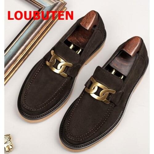 C·G·N·P Luxury High Quality Suede Leather Shoes Men Thick Soles Loafers Height Increasing Casual Shoes Mens Dress Shoes