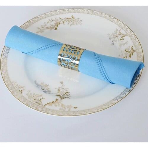 10pcs Table Napkin for Weddings 48*48CM Square Polyester Kitchen Tea Towels Home Decoration Event Party Napkins Hotel Supplies