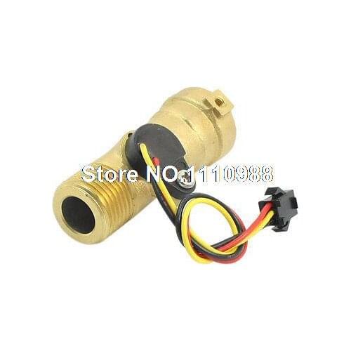 SEN-HZ21FB2 G1/2 Thread Port 1-30L/min Hall Effect Water Flow Sensor 2.7"