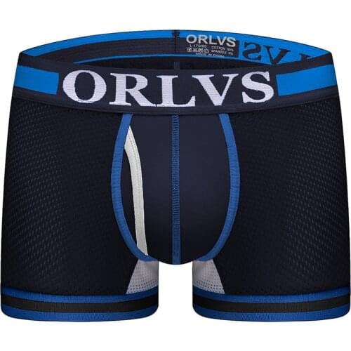 ORLVS Boxers Full Of Power Internal Sensibility Underwear Elastic Restoring Force Independent Pouch Design Mens Sport Shorts