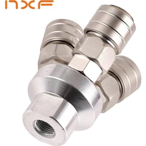 1PCS 1/4 Round Two-way Pneumatic Joint Quick-connect SMY Air Pump Compressor Fitting High Quality