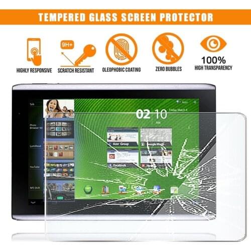 For Acer Iconia Tab A500 A501 10.1" Tablet Tempered Glass Screen Protector 9H Premium Scratch Resistant HD Clear Film Cover