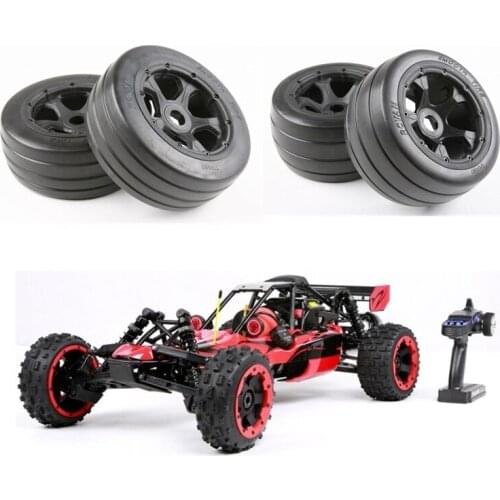 1/5 Rc Cars On Road Tire Racing Wheel Assembly Set For Remote Control Toys Hpi Baja 5B Rofun KM Gasoline Truck Model Option Part