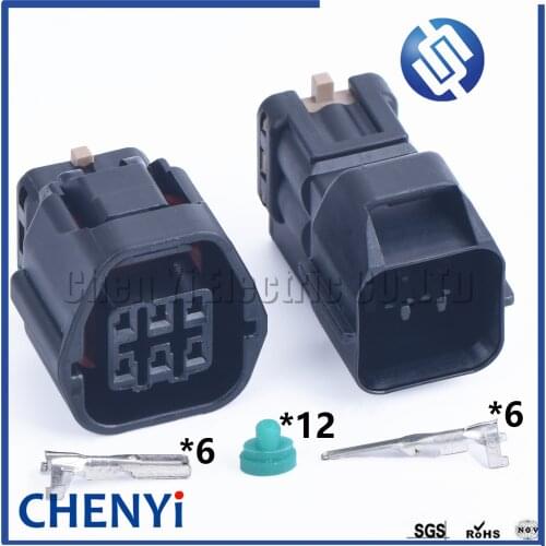 1 set 6 pin (1.2) Waterproof Auto Car Door Lock Locking Connector Sealed Plug For Hyundai Elantra Sensor connector 7283-8760-30