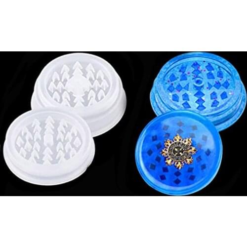 1 set Spice Grinder Silicone Mold Herb Grinder Resin Moulds Spice Crusher Epoxy Molds For Candle Wax Soap DIY Making Supplies