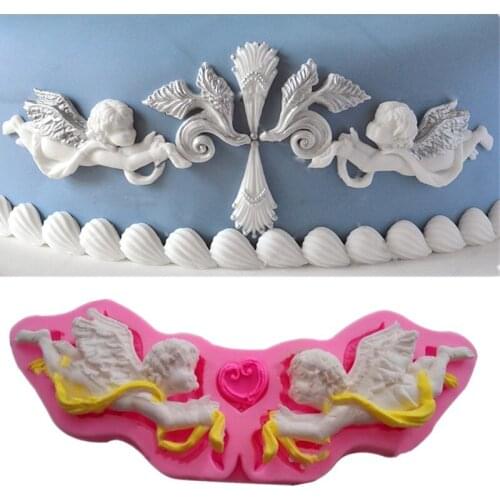 1 piece Angel Silicone Mold Fondant Mold Cake Decorating Tools Chocolate Gumpaste Mold A1178