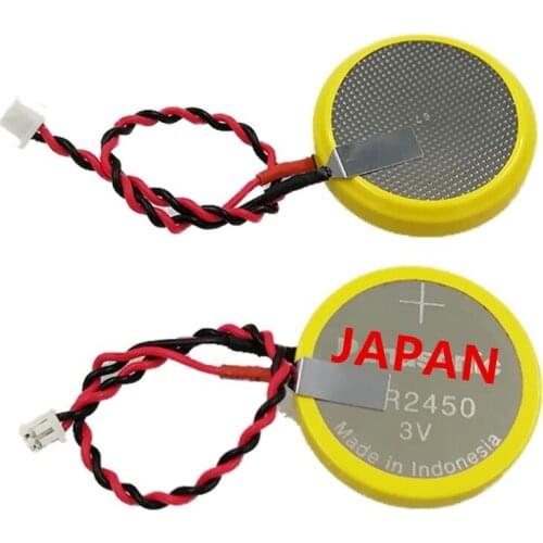 10PCS With cable plug CR2450 AFPX-BATT FP-X series PLC Backup lithium battery