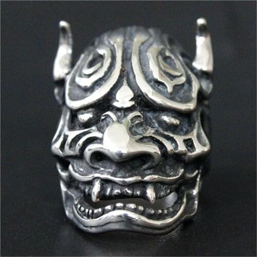 2pcs/lot size 7-13 Skull King Ring 316L Stainless Steel Jewelry Fashion Punk Style Ghost Skull Ring