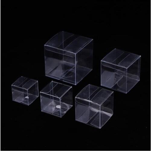 5pcs Wholesale New Clear PVC Box Packing Wedding/Christmas Favor Chocolate Candy Apple Gift Event Transparent Box/Cake
